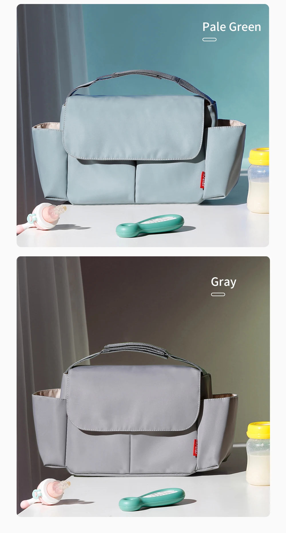 Universal Buggy Baby Pram Organizer Bottle Holder Multipurpose Baby Stroller Accessory Stroller Caddy Storage Diaper Nappy Bag