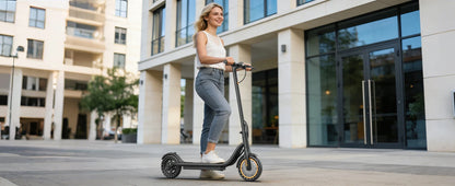 2026 New 8.5‘’ Electric Scooter Solid Tire 350W 19mph APP Smart Control 4 Speed Modes Foldable E-Scooter 16miles Max Range for Campus Commuting