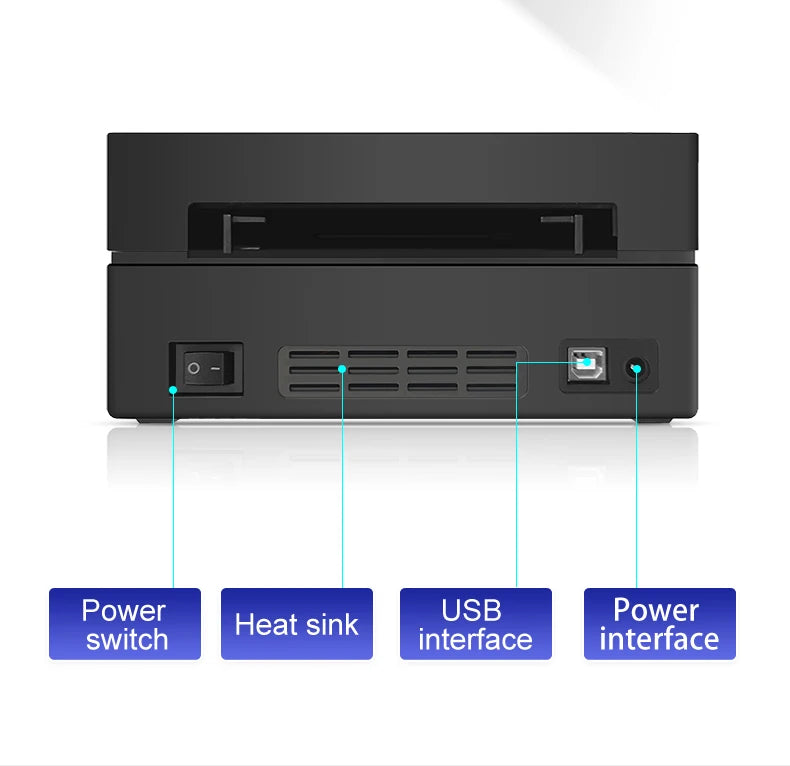 Marklife Thermal Printer D100 Portable Bluetooth Small Shipping Wireless 4X6inch Label Printer Support Android Mac iOS Windows