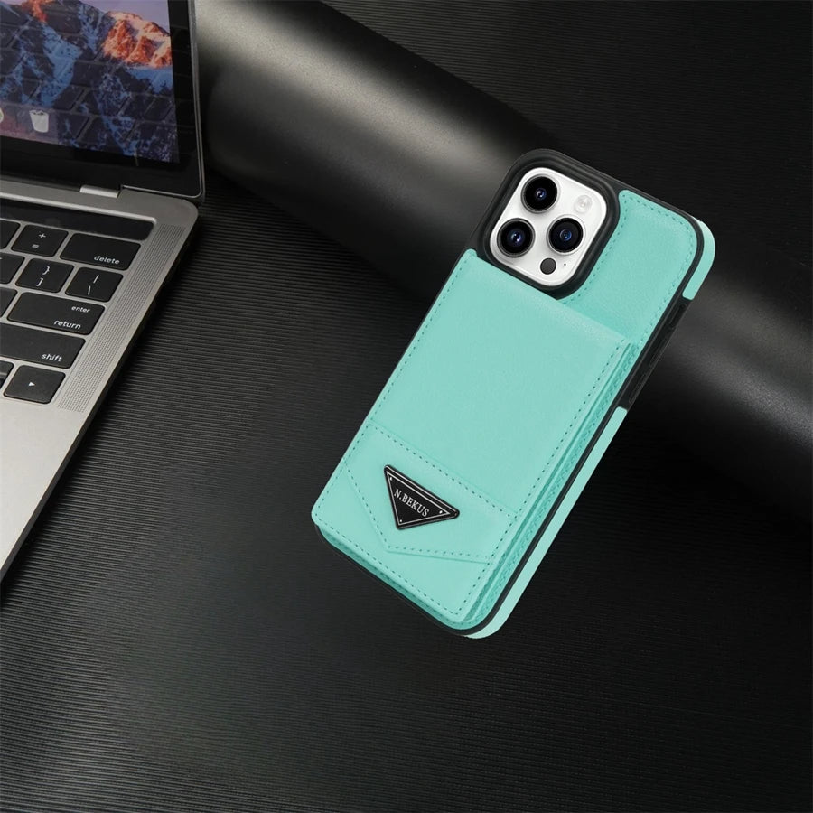 Wallet Magnetic Flip Sidestick Hardware Anti-theft Brush Leather Case For iPhone 17 Air 16e 16 Pro Max 15 Plus 14 13 12 11 XR