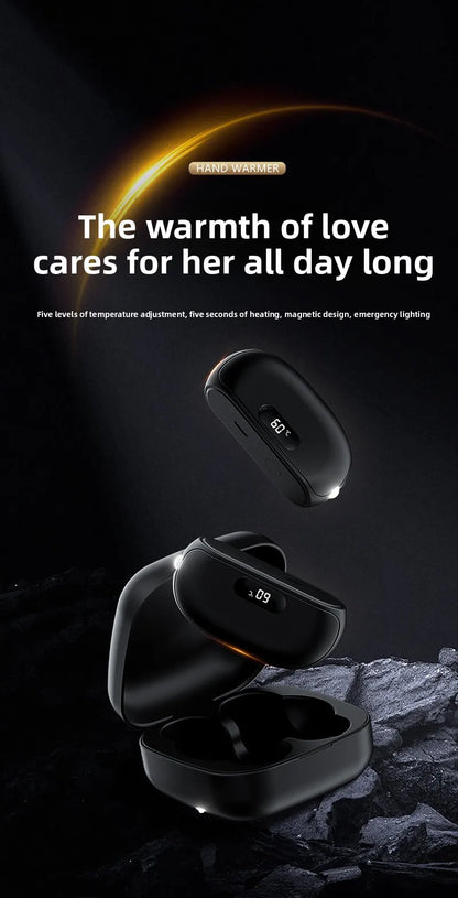 Mini 2-In-1 Magnetic Detachable Hand Warmer Charging Heat Pack Cute Gift For Girlfriend And Best Friend