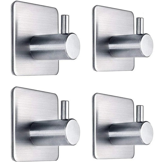 Heavy-Duty Self-Adhesive Towel Rack - Waterproof 304 Stainless Steel No Drilling Required - ZOOMNSTORE