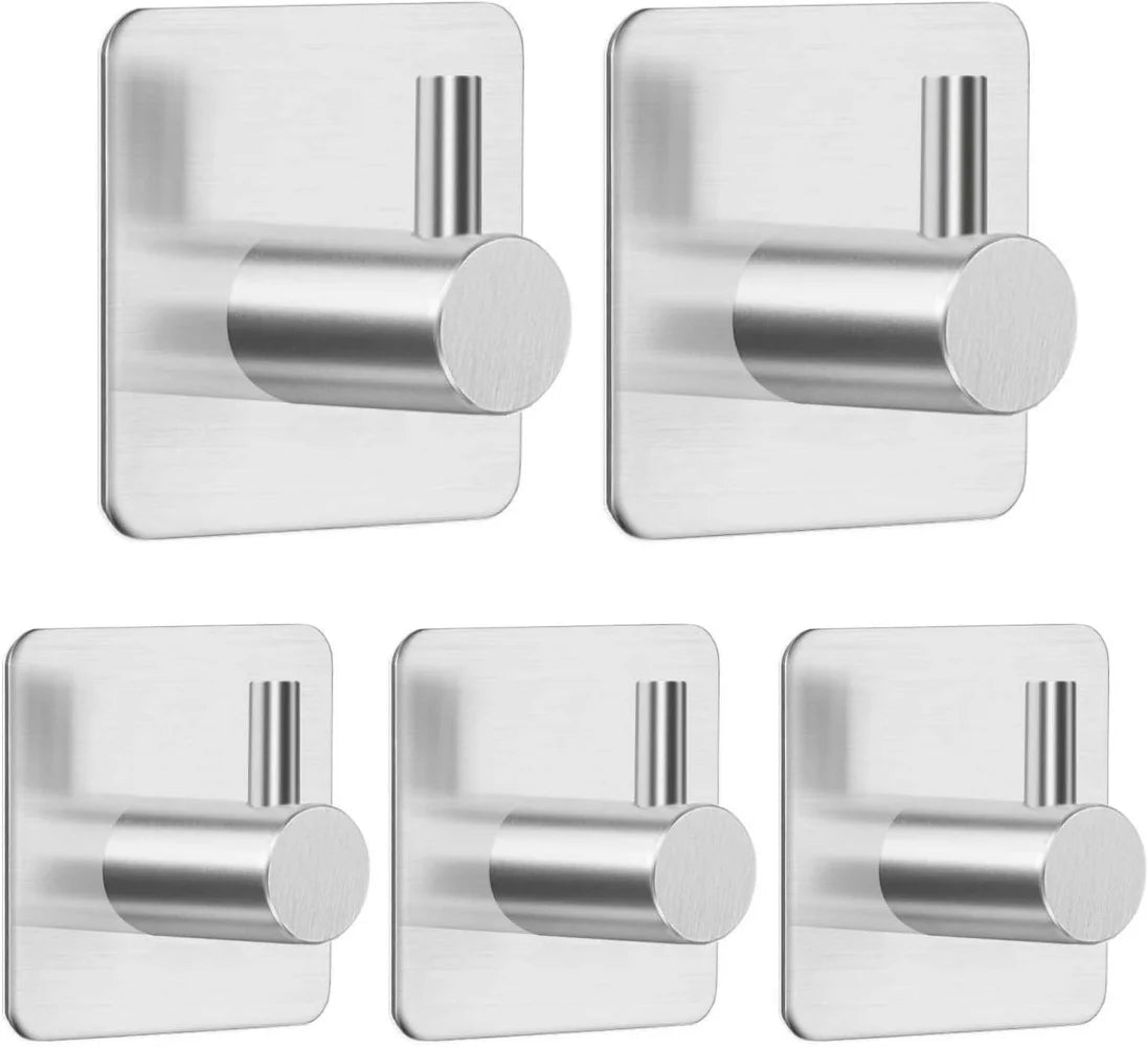 Heavy-Duty Self-Adhesive Towel Rack - Waterproof 304 Stainless Steel No Drilling Required - ZOOMNSTORE