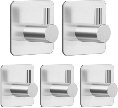 Heavy-Duty Self-Adhesive Towel Rack - Waterproof 304 Stainless Steel No Drilling Required - ZOOMNSTORE