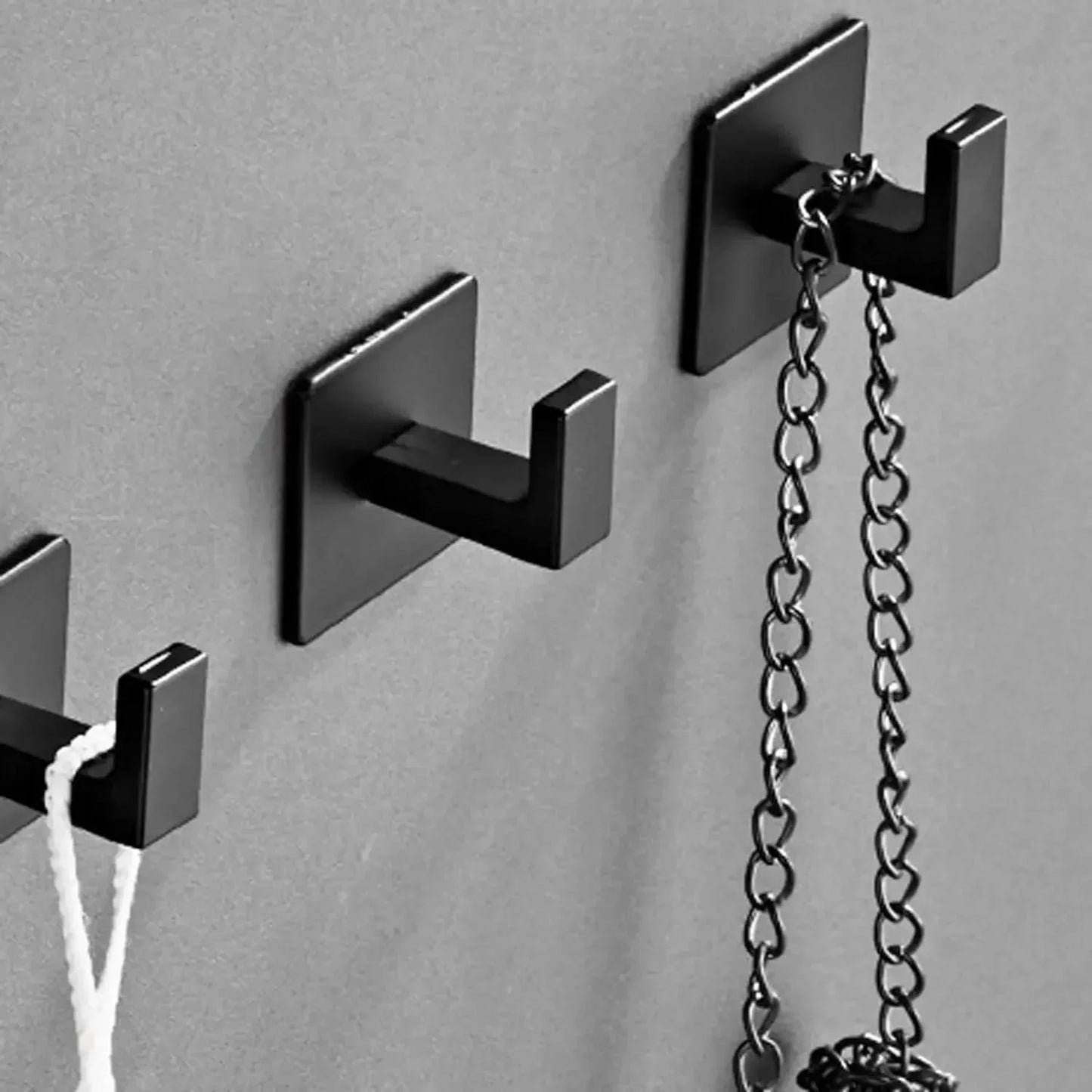 Self-Adhesive Wall Hooks - Strong Key and Towel Holders for Kitchen and Bathroom - ZOOMNSTORE