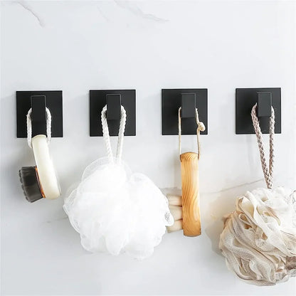 Self-Adhesive Wall Hooks - Strong Key and Towel Holders for Kitchen and Bathroom - ZOOMNSTORE