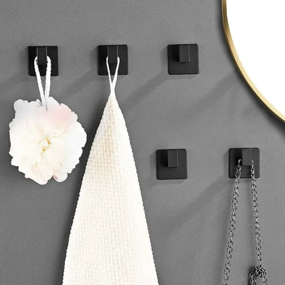 Self-Adhesive Wall Hooks - Strong Key and Towel Holders for Kitchen and Bathroom - ZOOMNSTORE