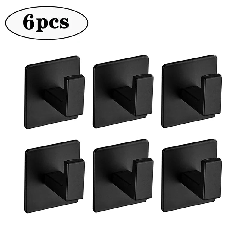 Self-Adhesive Wall Hooks - Strong Key and Towel Holders for Kitchen and Bathroom - ZOOMNSTORE