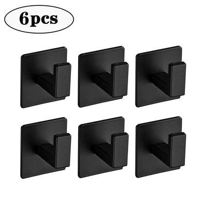 Self-Adhesive Wall Hooks - Strong Key and Towel Holders for Kitchen and Bathroom - ZOOMNSTORE