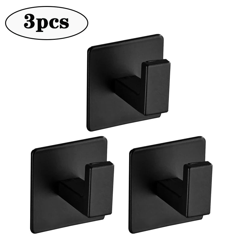 Self-Adhesive Wall Hooks - Strong Key and Towel Holders for Kitchen and Bathroom - ZOOMNSTORE