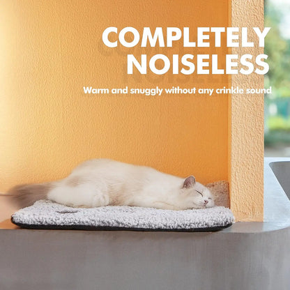 Self-Heating Pet Mat - Soft Aluminum Dog  Cat Bed for Small to Medium Pets - ZOOMNSTORE