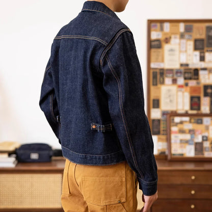 Red Tornado 11MJ Selvedge Denim Jacket Men's Rugged Wear Unlined Western Jean Outerwear - ZOOMNSTORE