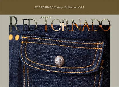 Red Tornado 11MJ Selvedge Denim Jacket Men's Rugged Wear Unlined Western Jean Outerwear - ZOOMNSTORE