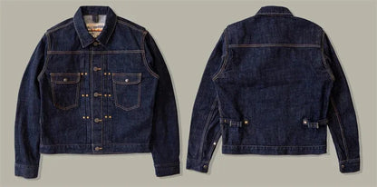 Red Tornado 11MJ Selvedge Denim Jacket Men's Rugged Wear Unlined Western Jean Outerwear - ZOOMNSTORE