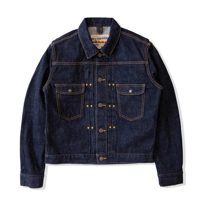 Red Tornado 11MJ Selvedge Denim Jacket Men's Rugged Wear Unlined Western Jean Outerwear - ZOOMNSTORE