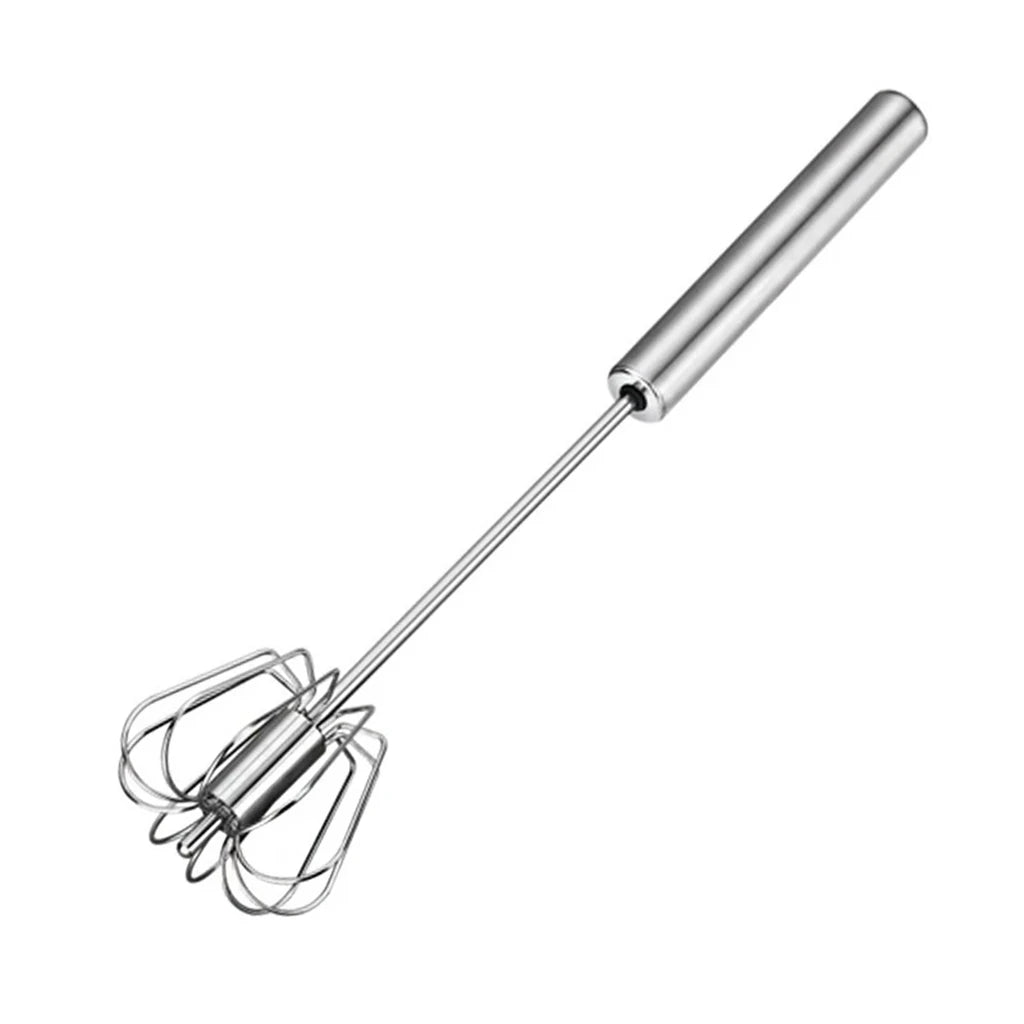 Semi Automatic Egg Beater - Stainless Steel Whisk & Manual Hand Mixer for Kitchen - ZOOMNSTORE