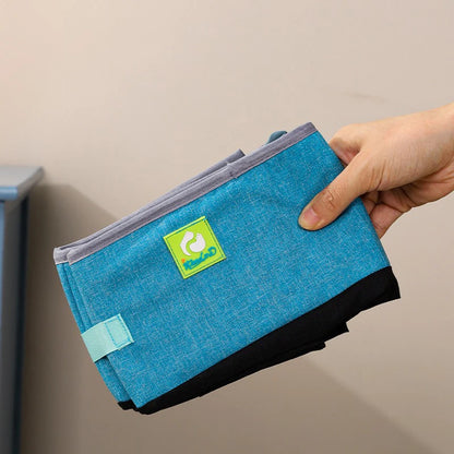 Semi Enclosed Portable Cat Litter Box - Waterproof Foldable Pet Toilet - ZOOMNSTORE