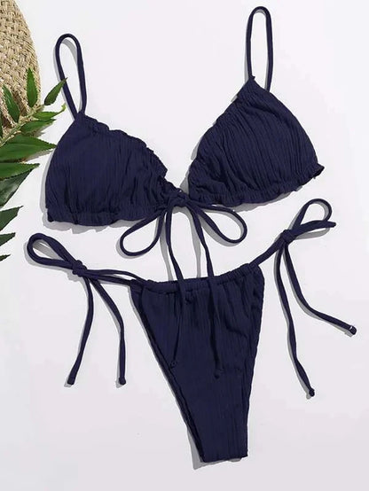 Sexy Bikini Swimsuit - Women Swimwear Two Piece Bandage Bikini Set With Push Up - ZOOMNSTORE