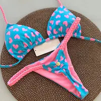 Sexy Bikini Swimsuit - Women's Two Piece Solid Color Split Bikini Design - ZOOMNSTORE