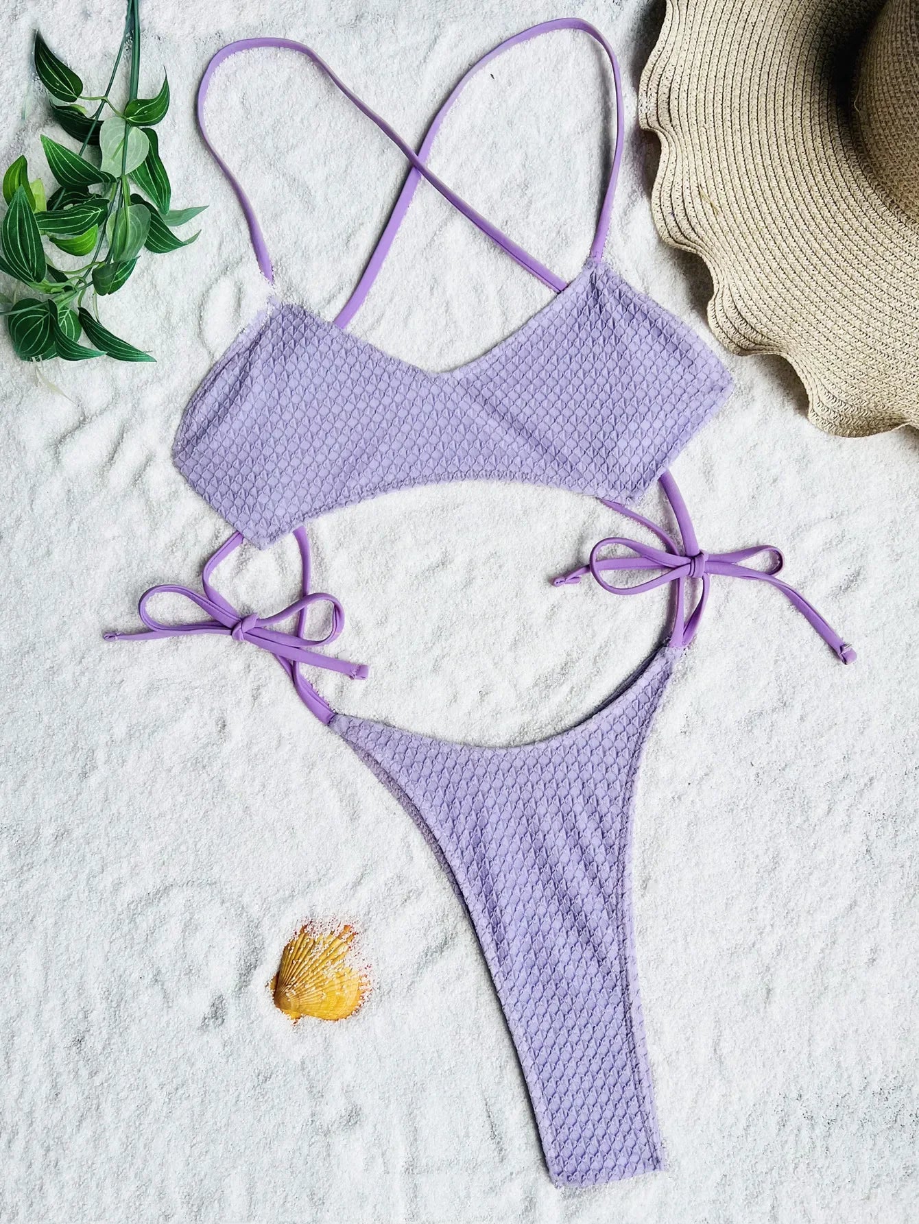 High Waist Backless One Piece Swimsuit - Sexy Hollow Tie Halter Bathing Suit - ZOOMNSTORE