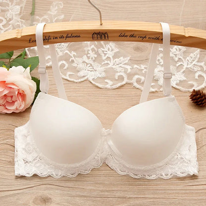 Sexy Lingerie Push Up Bra Top Chest Lace Bra Student Small Chest Bra Sexy Underwear Brassiere 34 36 38 Women Bra Lingerie - ZOOMNSTORE