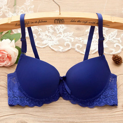 Sexy Lingerie Push Up Bra Top Chest Lace Bra Student Small Chest Bra Sexy Underwear Brassiere 34 36 38 Women Bra Lingerie - ZOOMNSTORE