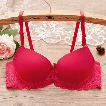 Sexy Lingerie Push Up Bra Top Chest Lace Bra Student Small Chest Bra Sexy Underwear Brassiere 34 36 38 Women Bra Lingerie - ZOOMNSTORE