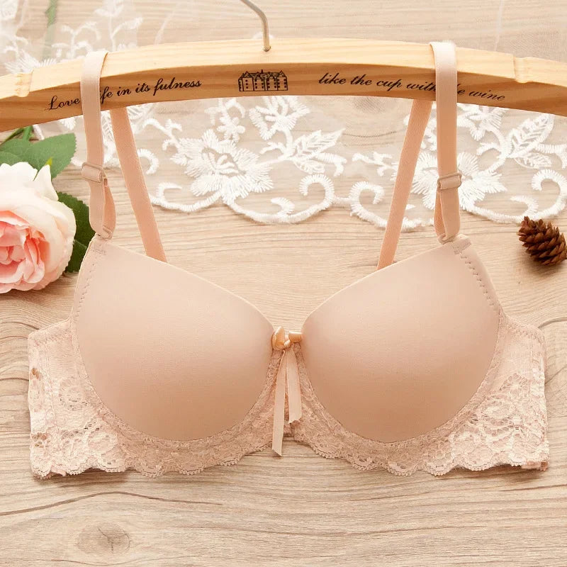 Sexy Lingerie Push Up Bra Top Chest Lace Bra Student Small Chest Bra Sexy Underwear Brassiere 34 36 38 Women Bra Lingerie - ZOOMNSTORE