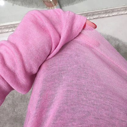 Korean Style Long Sleeve T-Shirt - Slim Fit Womens Top - ZOOMNSTORE