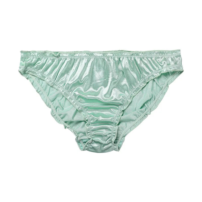 Sexy Low-Waist Satin Panties - Breathable Super Stretch Underwear - ZOOMNSTORE