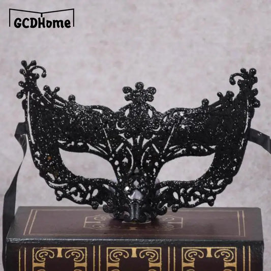 New Silver Black Sexy Ladies Masquerade Ball Mask Venetian Party Eye Mask Lace Up Carnival Fancy Dress Costume Sexy Party Decor - ZOOMNSTORE
