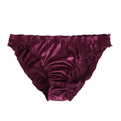 Sexy Low-Waist Satin Panties - Breathable Super Stretch Underwear - ZOOMNSTORE