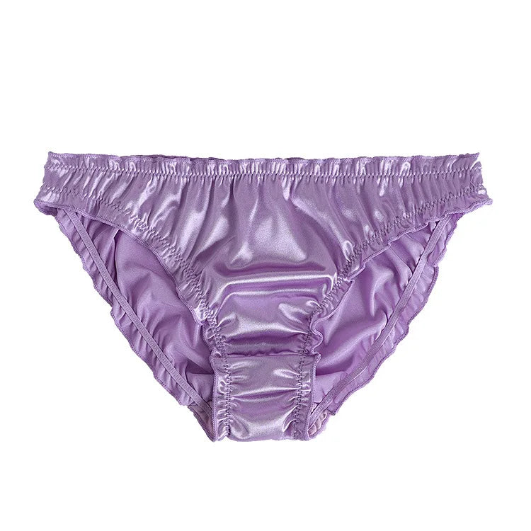 Sexy Low-Waist Satin Panties - Breathable Super Stretch Underwear - ZOOMNSTORE