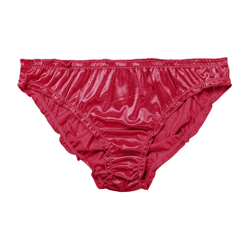Sexy Low-Waist Satin Panties - Breathable Super Stretch Underwear - ZOOMNSTORE
