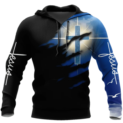 Christian Jesus Mens Hoodie 3D Print Harajuku Clothes Fashion Hooded Sweatshirt Casual Pullover Streetwear New Oversized Jacket