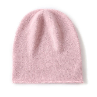 Cashmere Beanie Hat - 100% Soft Knit Winter Hat For Men & Women, Solid Color