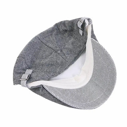 Spring/Summer Breathable Lightweight Double Button Adjustable Beret  peaked cap Painter Hat