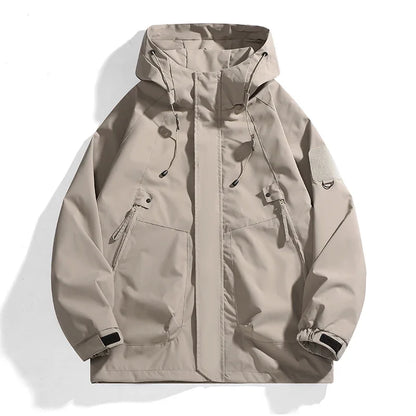 CHRLCK Unisex Outdoor Waterproof Jacket Windbreaker Coat Autumn Breathable Fishing Camping Windproof Jackets Men Women Clothing