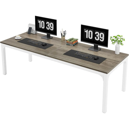 Extra Long Computer Desk – 78 Inch Double Person Desk | Home Office Workstation