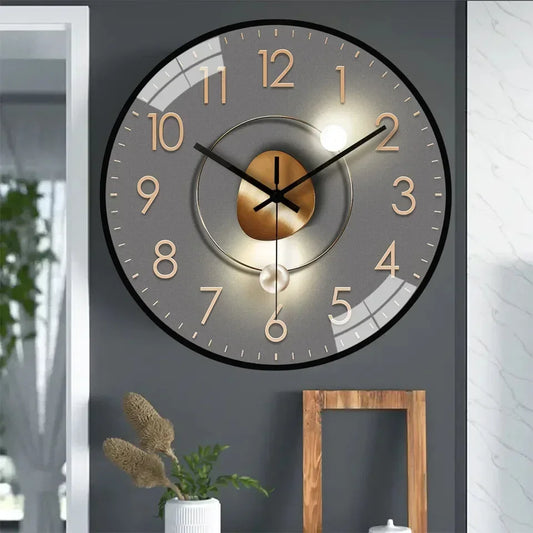 Silent Battery Operated Wall Clock - Non-Ticking Decor for Home  Office