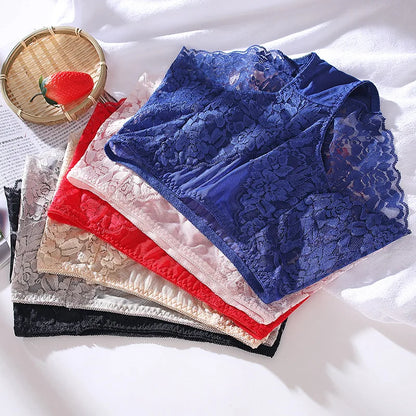 Women's High Waist Seamless Panties Sexy Lace Large Size M-5XL Briefs Embroidery Panties for Women Female Underwear Lingerie
