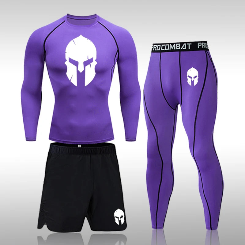 Men Sport Suits - Compression Workout Gear | Rashguard Shirts & MMA Fightwear