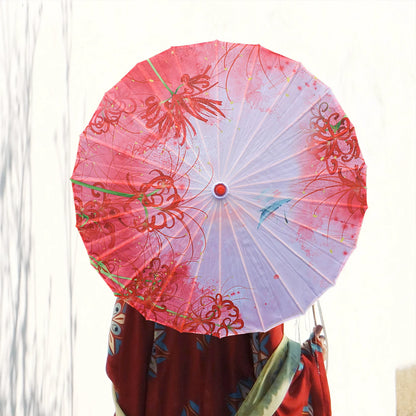 Chinese Oiled Paper Umbrella Japanese Women Decorative Umbrella for Costumes Photography Bridesmaids Party Scenery