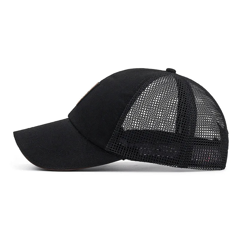 Baseball Cap Mens Mesh Sun Hat Outdoor Sports Golf Sunshade Caps Four Seasons Adjustable Hip-Hop Hats for Men Baseball Cap