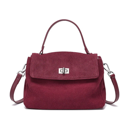 Genuine Leather Crossbody - Women's Soft Leather Messenger Bag With Zipper Closure