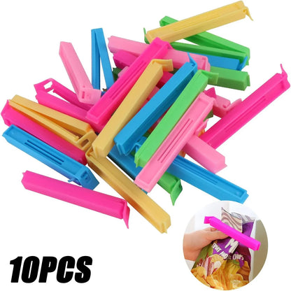Food Bag Sealing Clips – Portable Reusable Clamp Set (5/10pc)