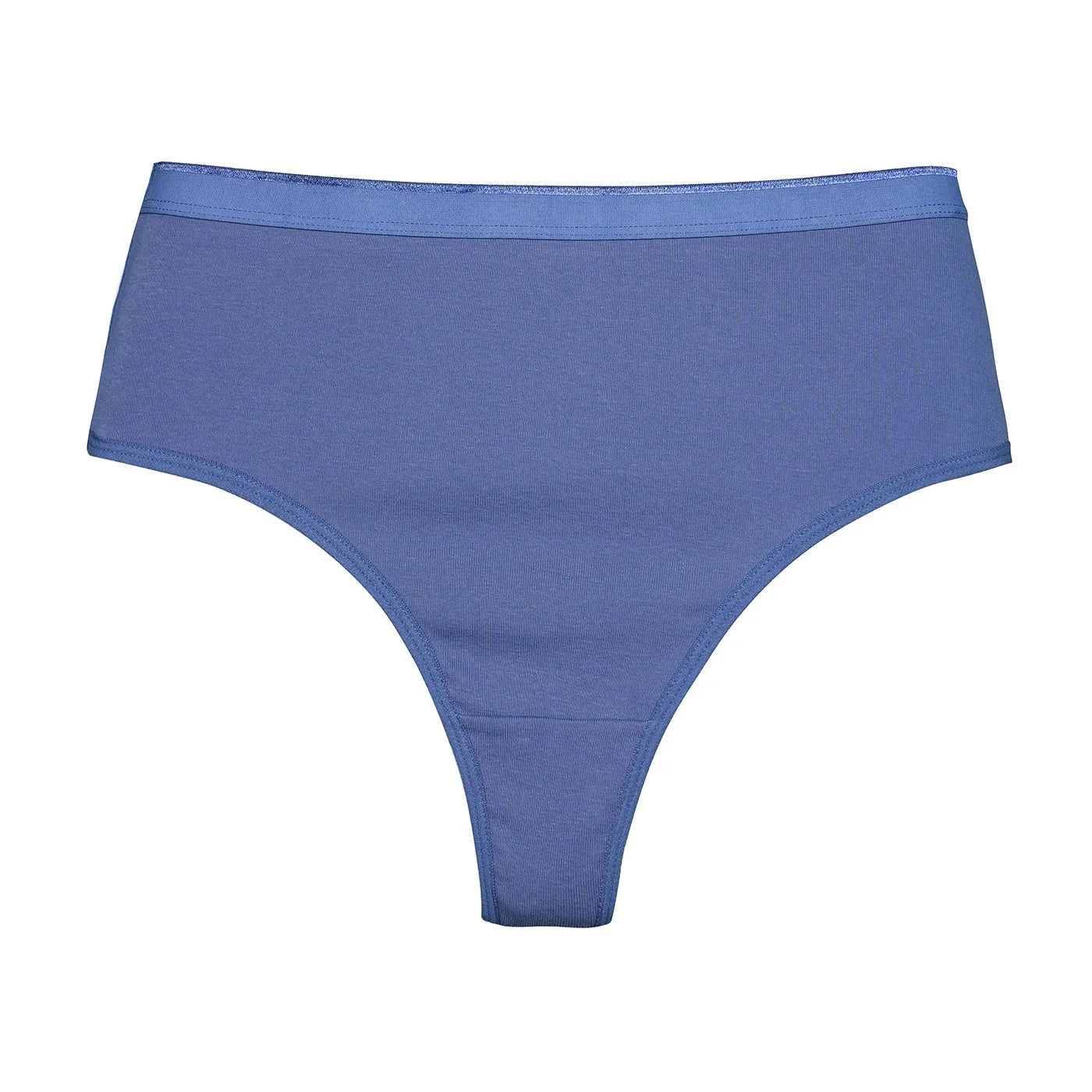 1PC Thongs Women Cotton Panties Female High Rise G-String Sexy High Leg Cut Bikini Solid Color T-back Breathable Lingerie S-L