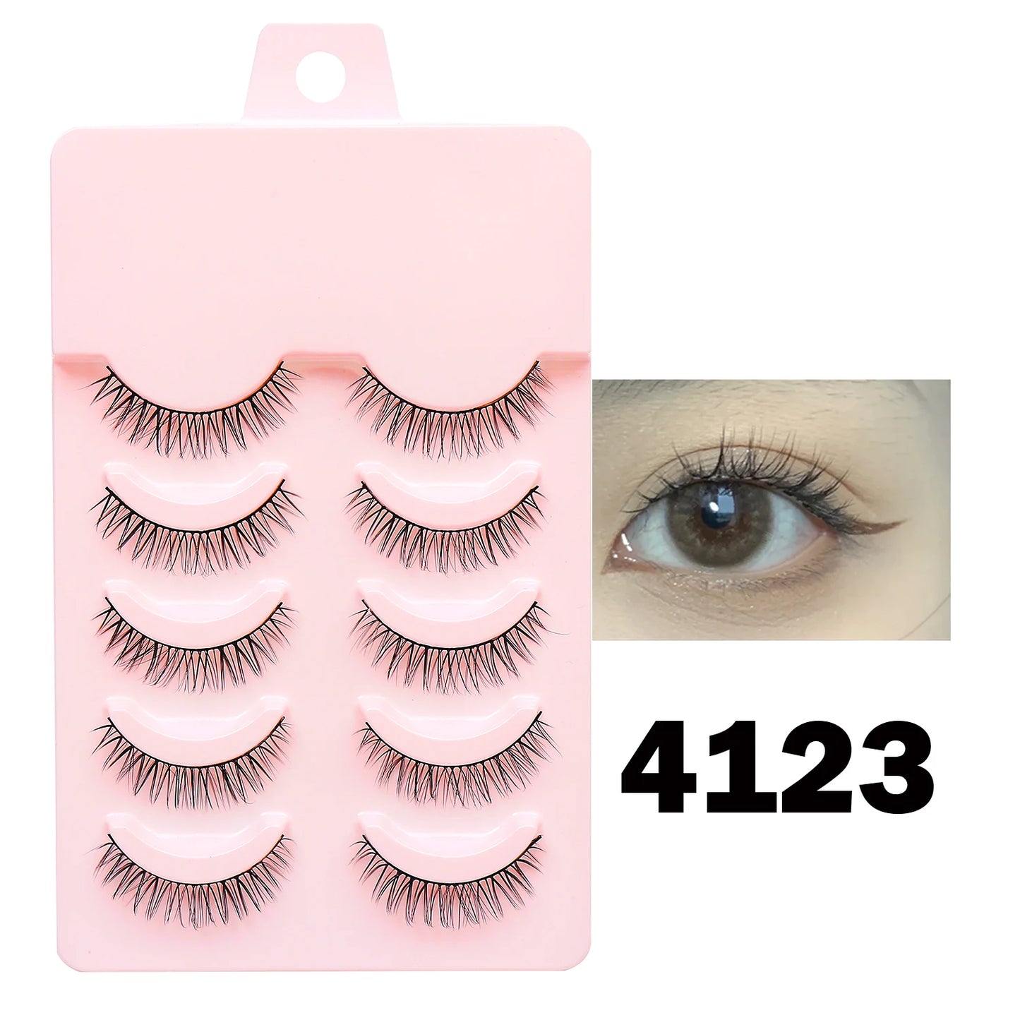 Manga Lashes - Soft Natural Thick False Eyelashes for Daily Makeup
