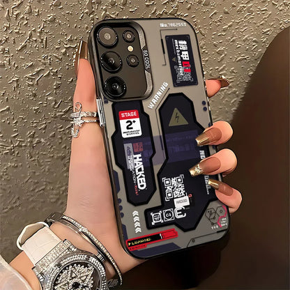 Hacker Creative Mecha Case For Samsung Galaxy S26 S25 S24 S23 S22 S21 Ultra Plus FE A56 A55 A36 A36 A16 A33 A34 A35 Matte Cover