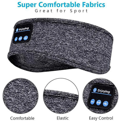 Sports Headband Wireless Headphones Sleep Eye Mask Headset Soft Elastic Comfortable Sports Hair Band Bluetooth Music Earphones